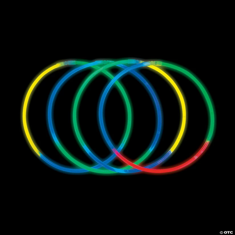 Brand new π Assorted Tri-Color Glow Necklaces - 50 Pc. π