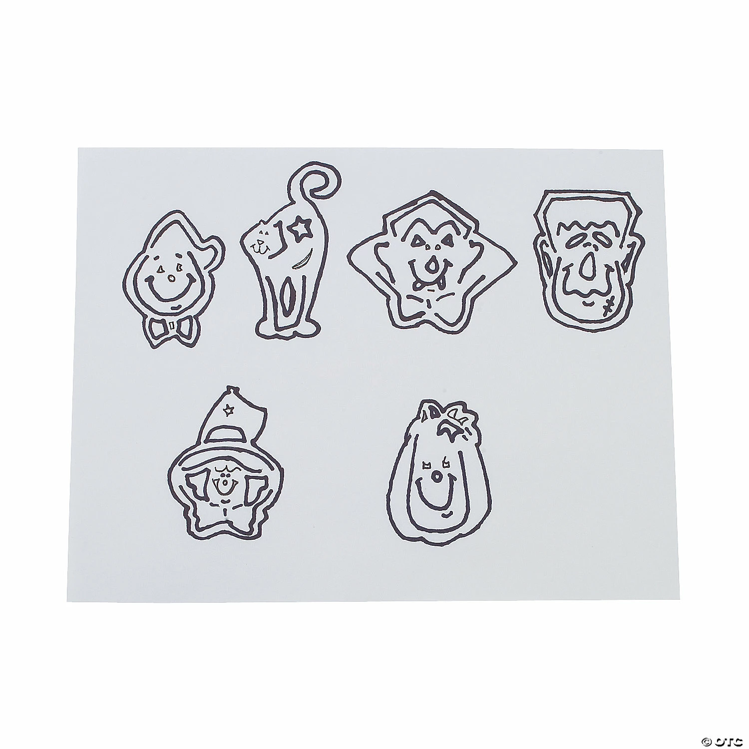 Wholesale ⭐ Bulk 🦇 Halloween Character Stencil Bookmarks - 144 Pc. 😍 - Image 2