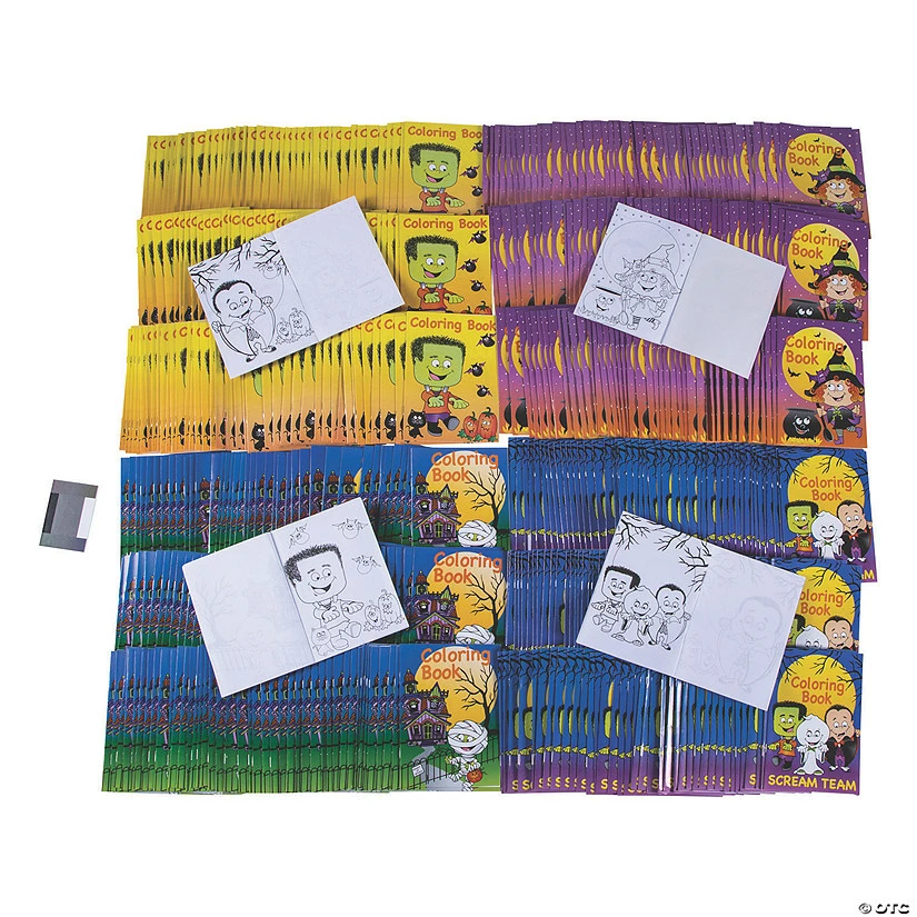 Best Sale 🔥 Bulk 🧛 Halloween Coloring Books - 504 Pc. ✨
