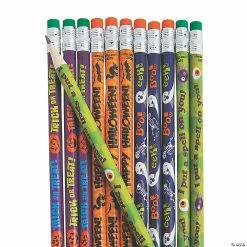 Wholesale 🔔 Bulk 💀 Halloween Pencil Assortment - 144 Pc. 😀