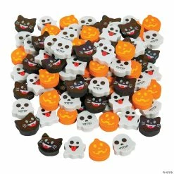 Budget 🎁 Bulk Mini 🎃 Halloween Emoji Eraser Assortment - 144 Pc. 😍