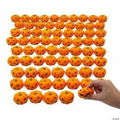Best Pirce 🤩 Bulk Mini Squeeze Jack-O’-Lantern Stress Toys - 144 Pc. 🛒