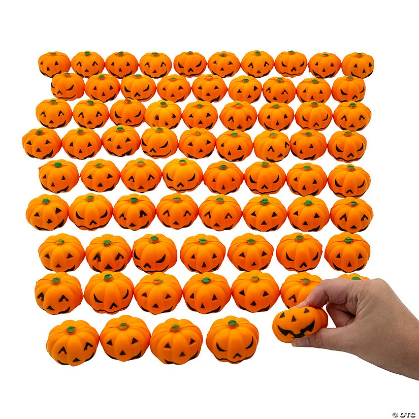 Best Pirce ๐คฉ Bulk Mini Squeeze Jack-Oโ-Lantern Stress Toys - 144 Pc. ๐