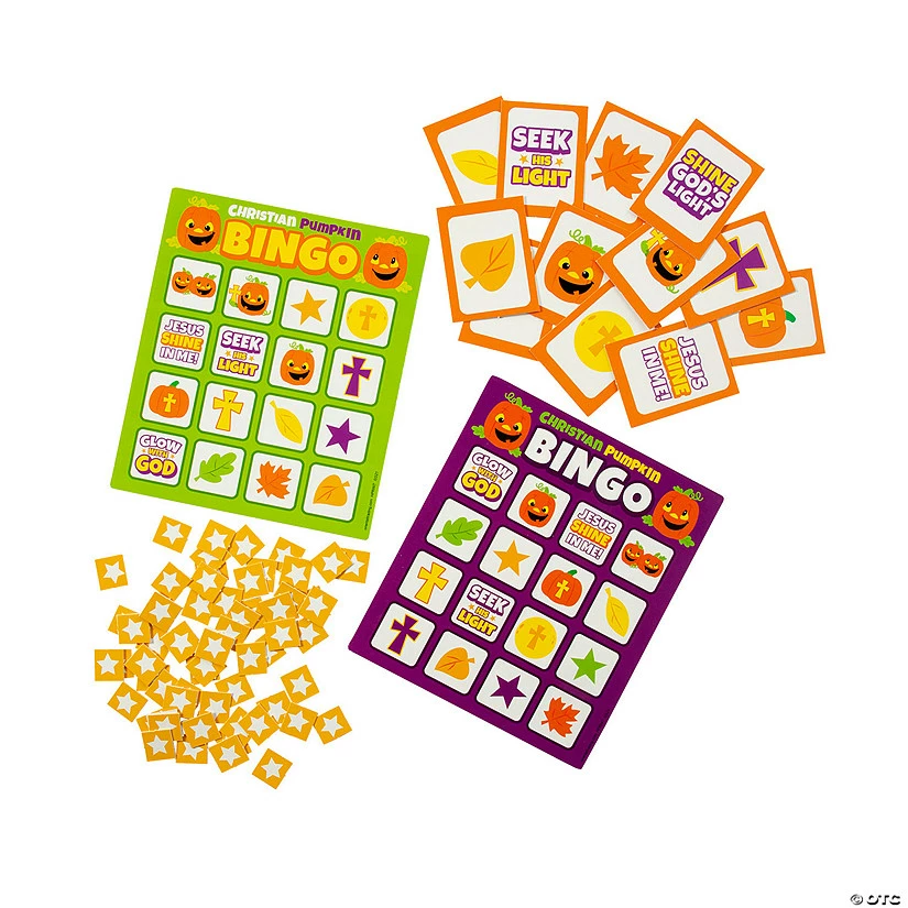 Wholesale ❤️ Christian Pumpkin Bingo Game 🎉
