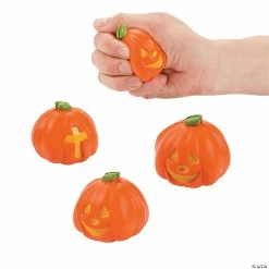 Cheapest 👍 Christian Pumpkin Stress Toys - 12 Pc. 💯
