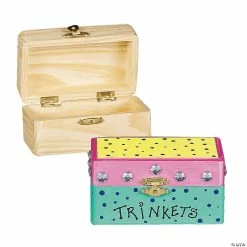 Deals 🧨 DIY Unfinished Wood Hinged Boxes - 12 Pc. 👏