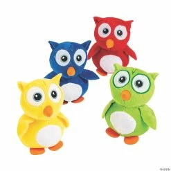 New 🎁 Embroidered Stuffed Owls - 12 Pc. ⌛