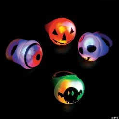 Best Sale 🛒 Flashing 🧛 Halloween Light-Up Rings - 12 Pc. ❤️