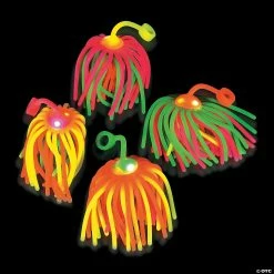 Coupon 🧨 Flashing Neon Large Stretchy Noodle Ball YoYos - 12 Pc. 🌟