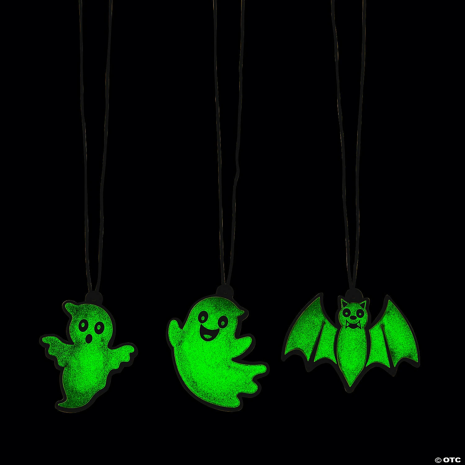 Best Sale ❤️ Glow-in-the-Dark 🦇 Halloween Characters Necklaces - 12 Pc. 😉