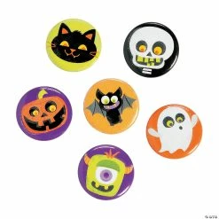 Buy 🥰 Glow-in-the-Dark 🧛 Halloween Mini Buttons - 48 Pc. 😀
