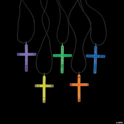 Outlet 🥰 Glow Stick Cross Necklaces - 50 Pc. 👏