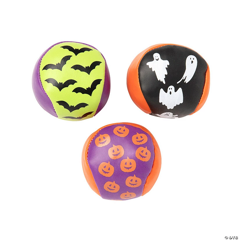 Hot Sale ⌛ Halloween Ghost, Bat, Jack-O’-Lantern Kickballs - 12 Pc. ⭐