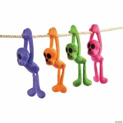 Cheap 👏 Halloween Long Arm Bright Stuffed Skeletons - 12 Pc. 👍