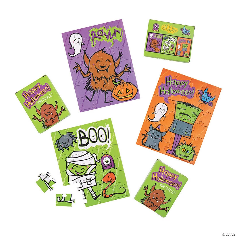 Flash Sale ๐ Halloween Mini Puzzles - Set of 12 ๐