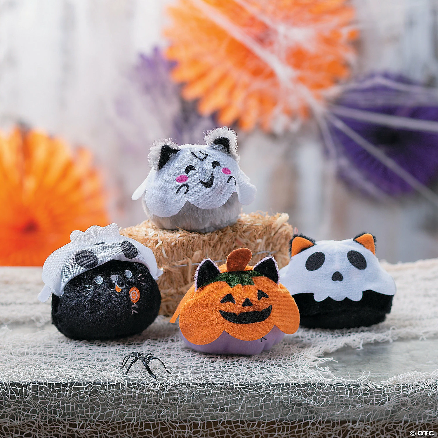 Brand new 😀 Halloween Silly Stuffed Cats in Ghost Costumes - 12 Pc. 🎉 - Image 3