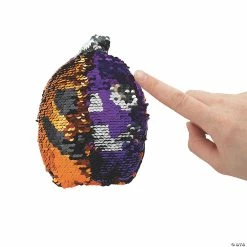 Outlet ✔️ Halloween Stuffed Reversible Sequin Pumpkins - 12 Pc. ⌛