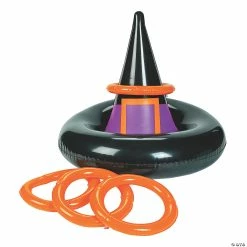 Best deal 💯 Inflatable Witch Hat Ring Toss 🧛 Halloween Game 🔔