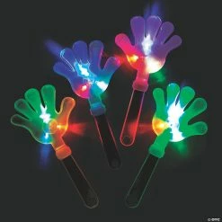 Flash Sale ✔️ Large Light-Up Hand Clappers - 12 Pc. ✔️