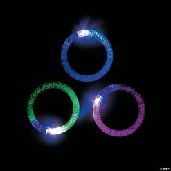 Budget ❤️ LED Bubble Light-Up Flashing Bracelets - 12 Pc. 💯