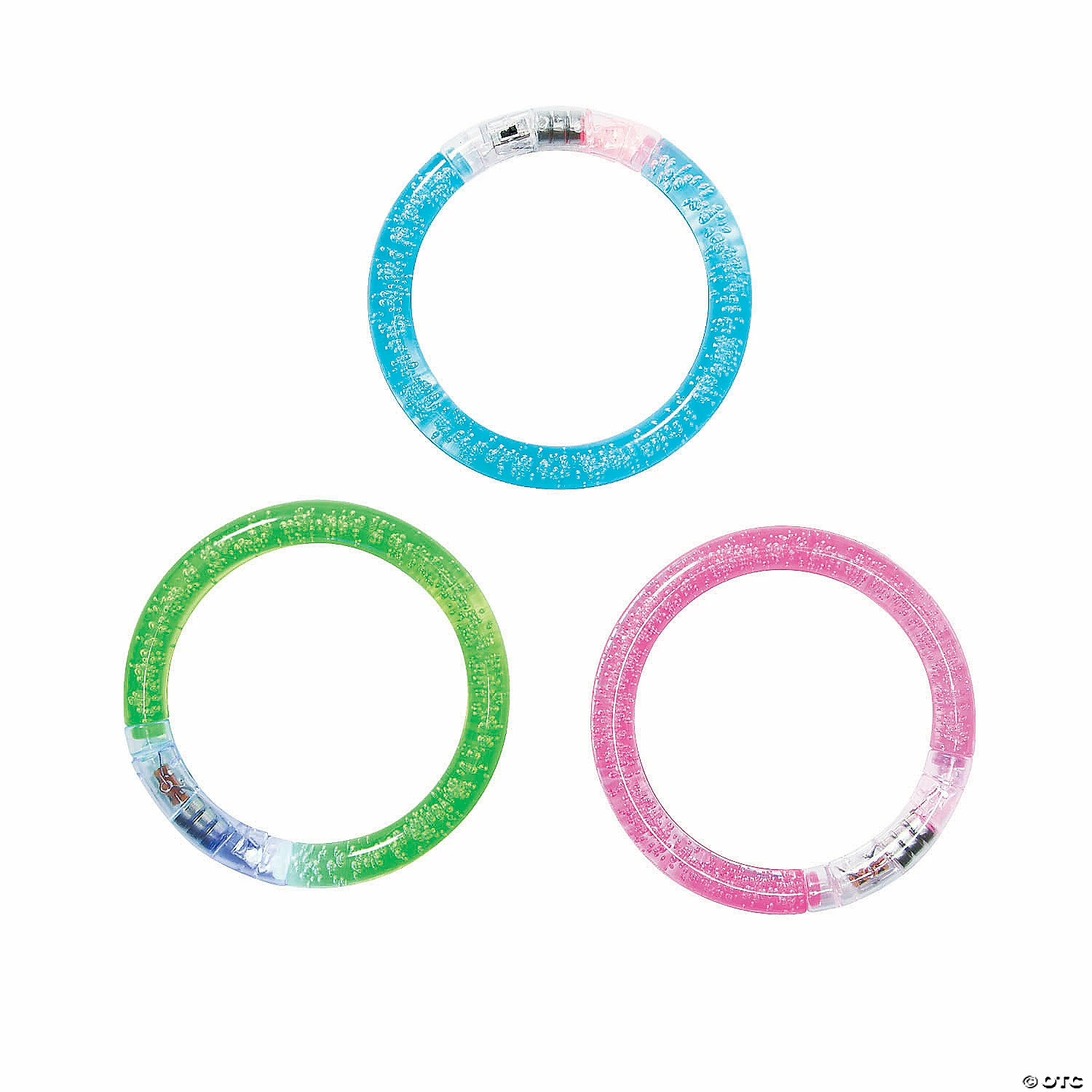 Budget ❤️ LED Bubble Light-Up Flashing Bracelets - 12 Pc. 💯 - Image 2