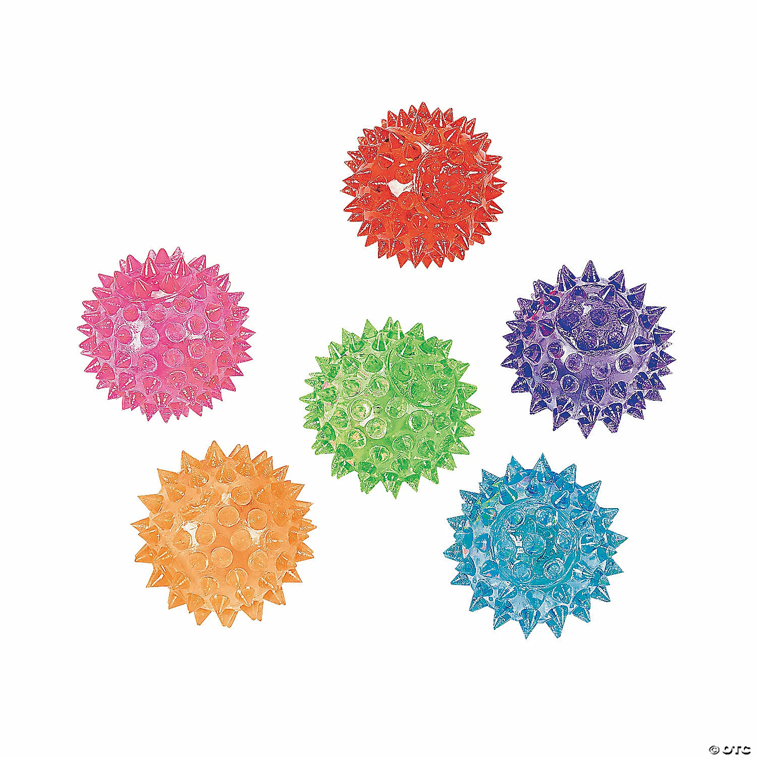 Flash Sale π Light-Up Mini Spike Ball Assortment - 12 Pc. β¨ - Image 2