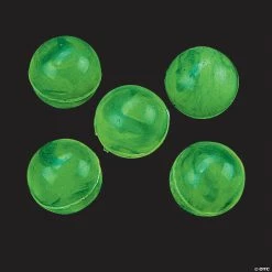 Discount ✨ Marbleized Glow-in-the-Dark Green Bouncy Balls - 48 Pc. 👍