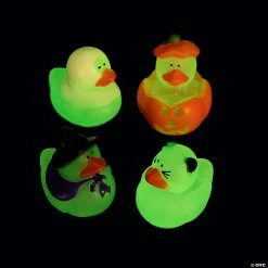 Best deal 🔥 Mini Glow-in-the-Dark 💀 Halloween Rubber Ducks - 24 Pc. 😉