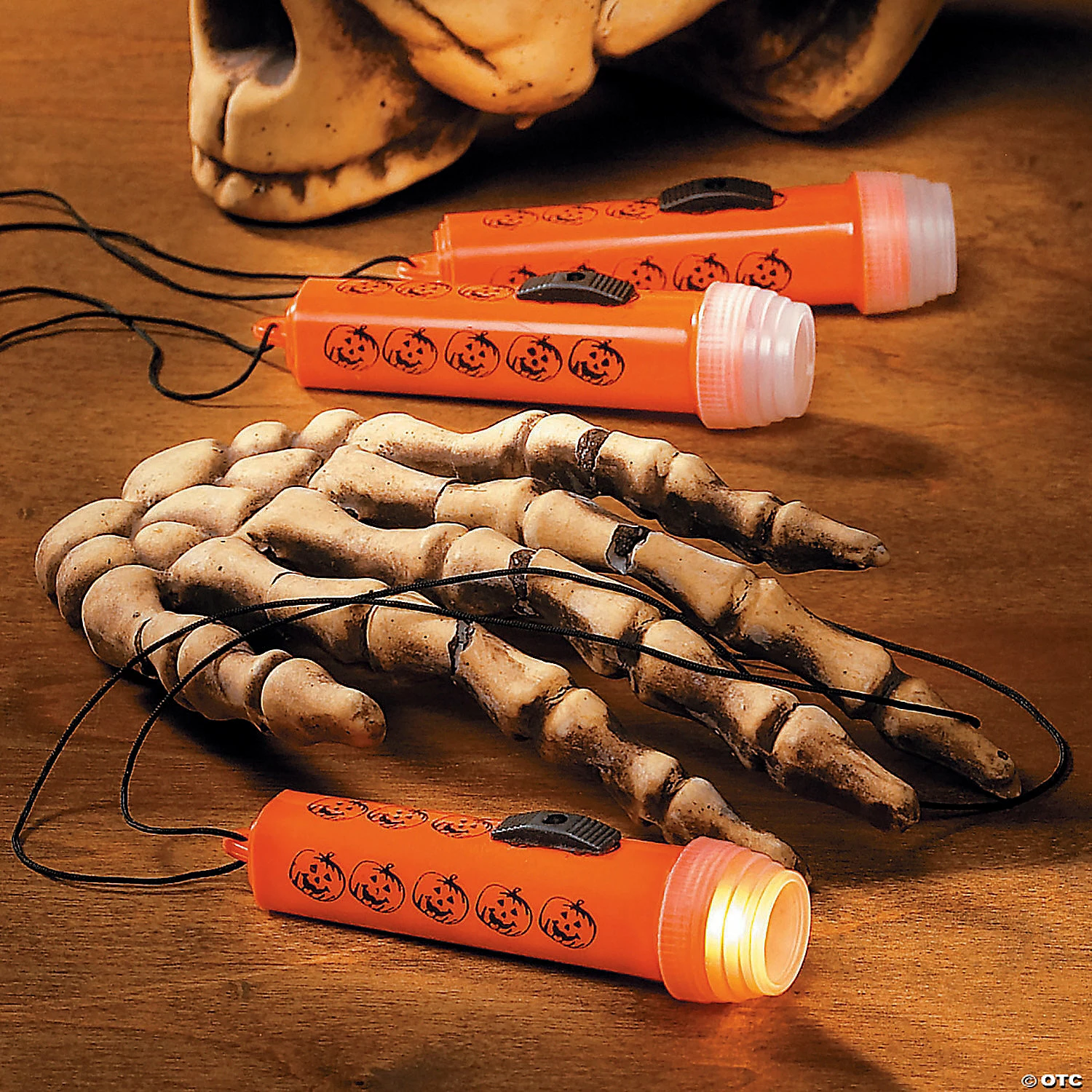 Outlet 🔔 Mini 💀 Halloween Flashlights on A Rope - 12 Pc. ⭐ - Image 3