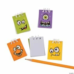 Best Pirce 🛒 Monster Face Mini Spiral Notepads 🧨