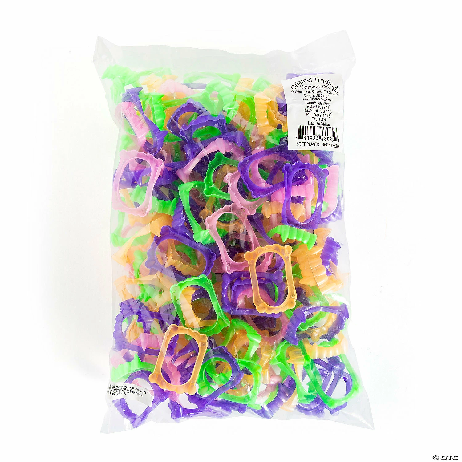 Best Sale ✔️ Neon Vampire Teeth - 144 Pc. 🥰 - Image 2