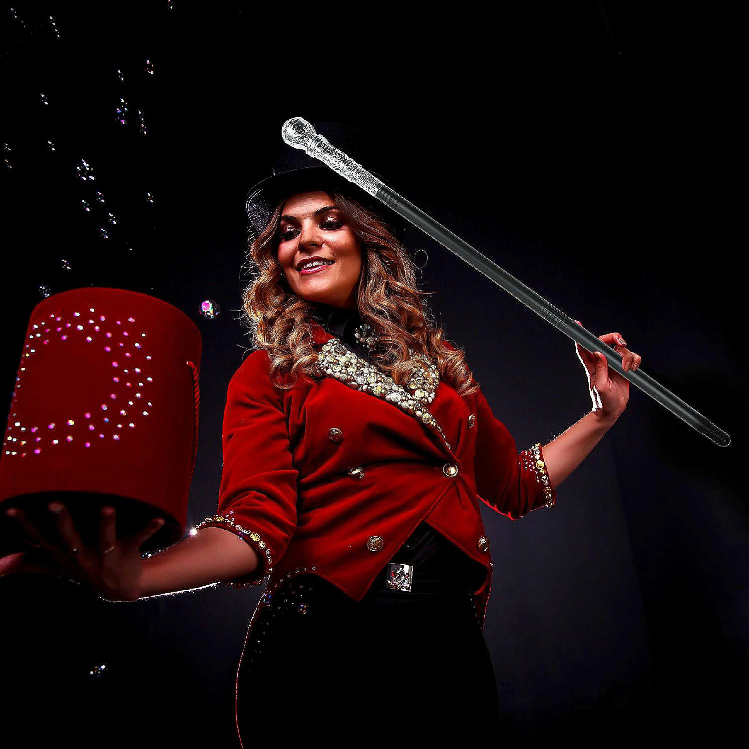 Best Pirce 👏 Silver Costume Walking Cane Elegant Prop Stick 👗 Dress Canes Costume Accessories for Adults and Kids 👍 - Image 4