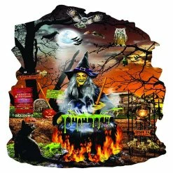 Cheapest ❤️ Sunsout Witch's Brew 1000 pc Special Shape Jigsaw Puzzle 🤩