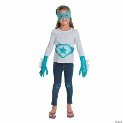 Buy ⌛ Teal & White Superhero Accessories - 4 Pc. ✔️