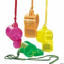 Outlet 🛒 Transparent Whistles - 12 Pc. 🤩